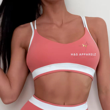 Sports Bra+High Waisted Legging/Shorts(Brown set)