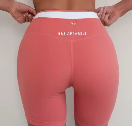 Sports Bra+High Waisted Legging/Shorts(Brown set)