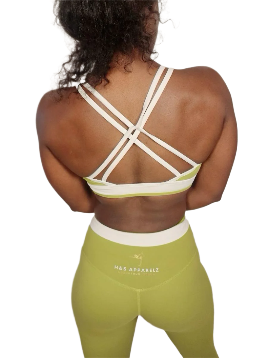 Sports Bra+High Waisted Legging/Shorts(Brown set)