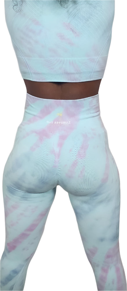 Long Sleeve Tie-dye shirt +legging set