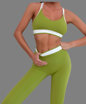 Sports Bra+High Waisted Legging/Shorts(Brown set)