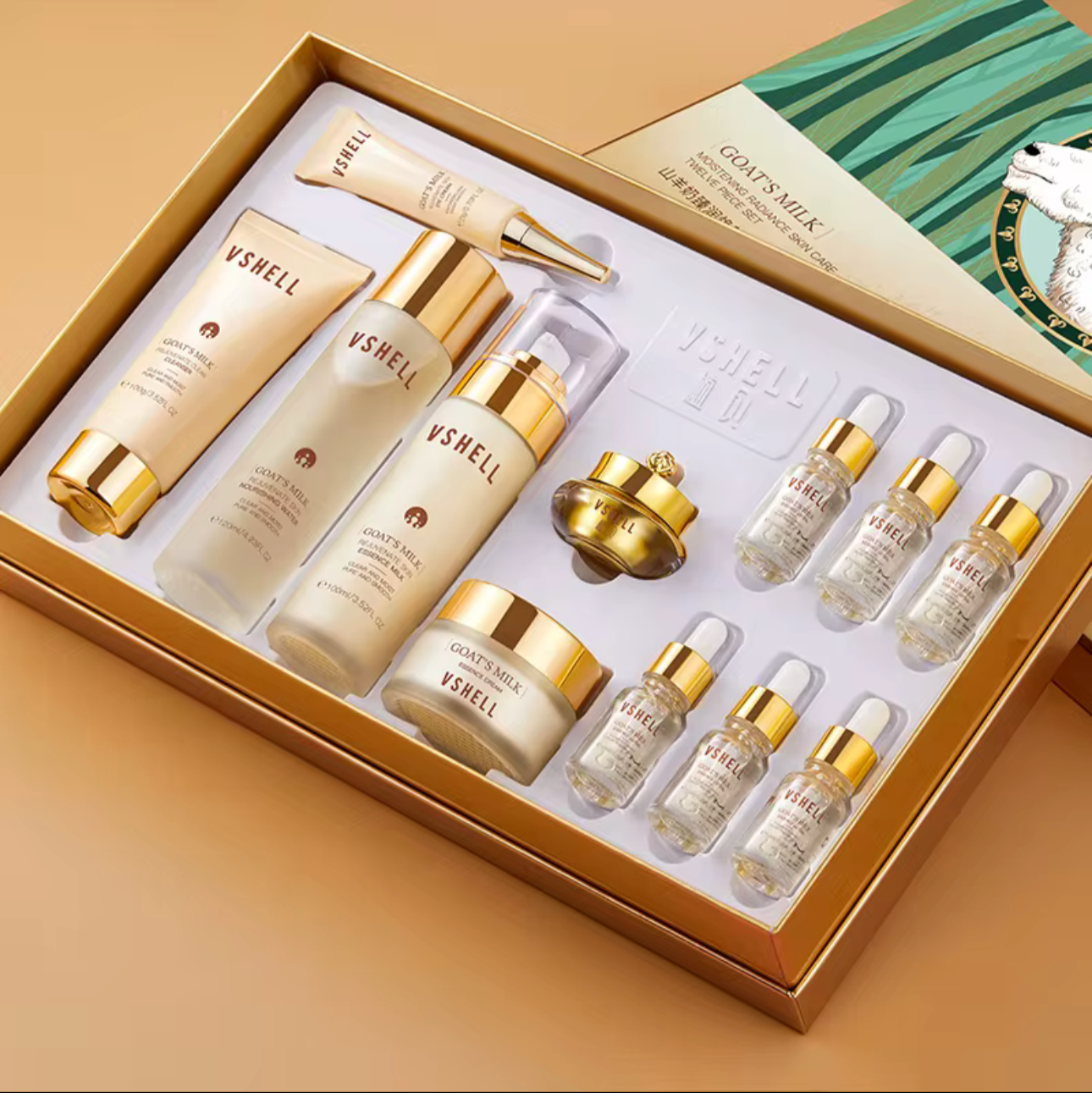 Goat Milk Moistening Radiance Skincare-Twelve Piece Set